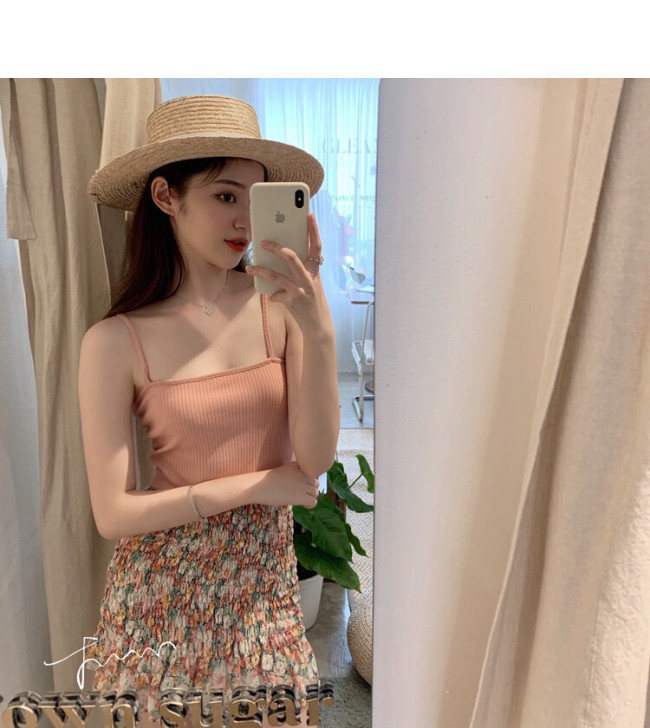 林珊珊 2020新款春季打揽荷叶边高腰碎花...