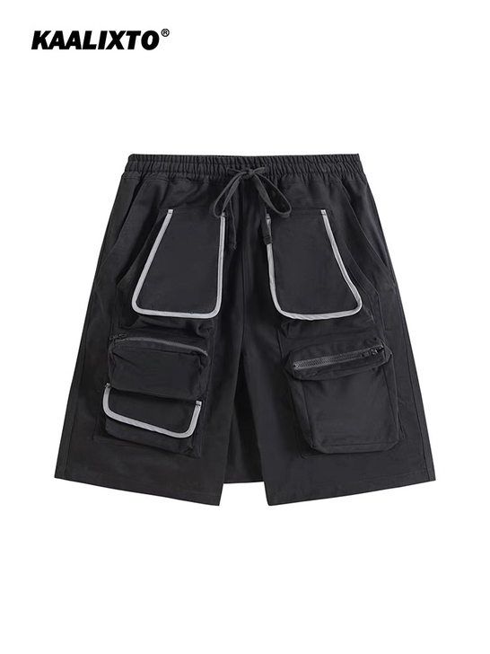 Kaalixto多口袋休闲短裤男潮夏季外穿...