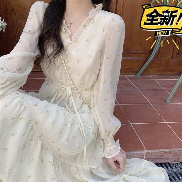 【全新包邮】春夏2021年新款女法式温柔风...