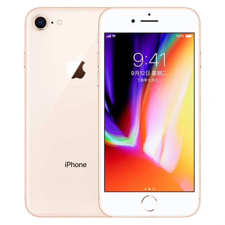苹果8代iphone8金色64G出一台二手...