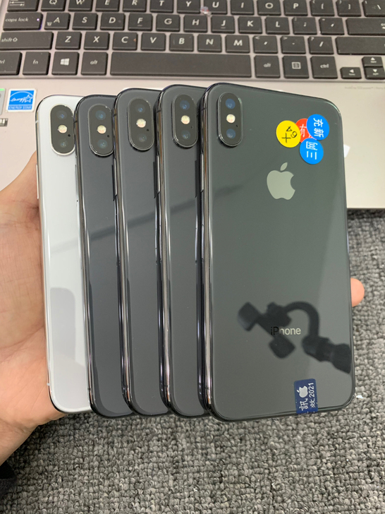 二手苹果X256G黑色iphoneX黑解无...