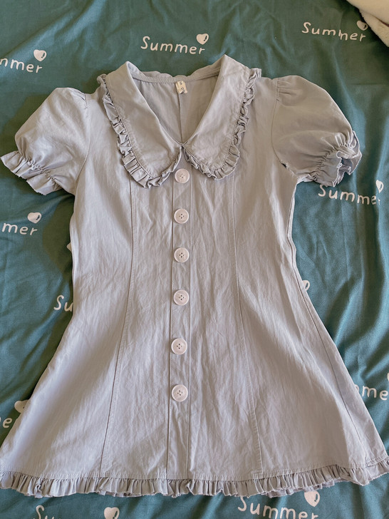 娃娃裙 穿着特别显身材 s码 适合小个子女...