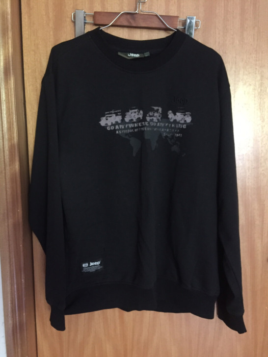 Jeep男士黑色卫衣175码xl码正品，八...