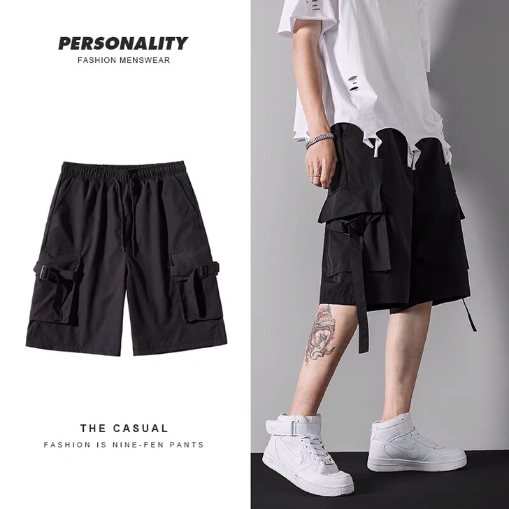 工装短裤 科幻lo/jk