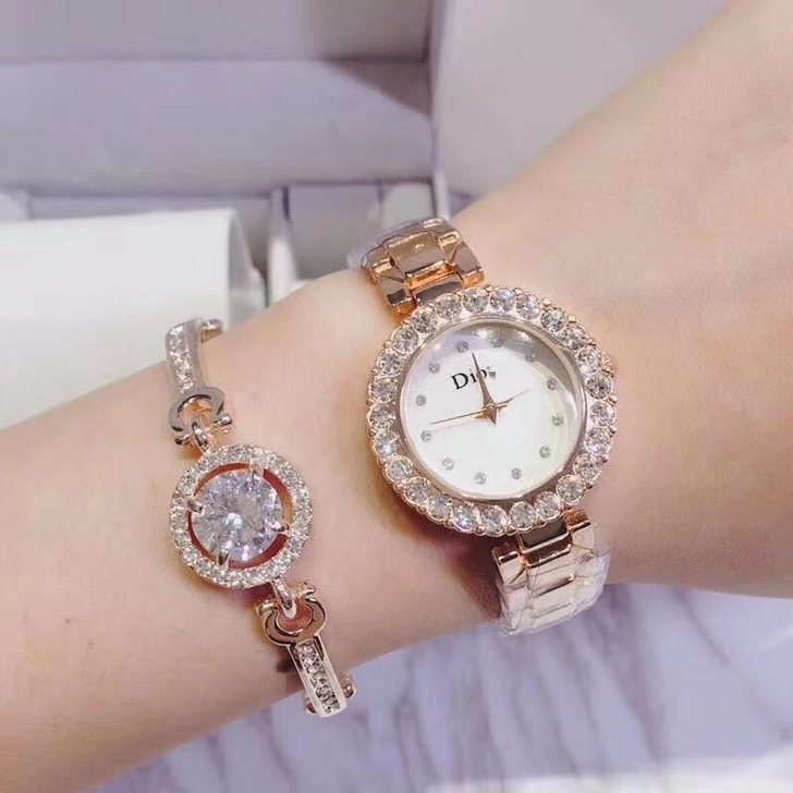 Dior镶钻手表