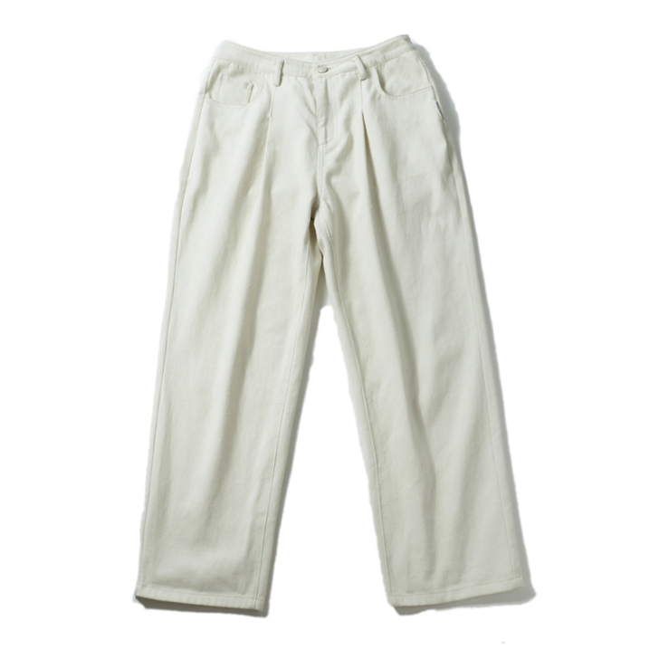 @港仔文艺男 2019夏新款百搭直筒男士裤...