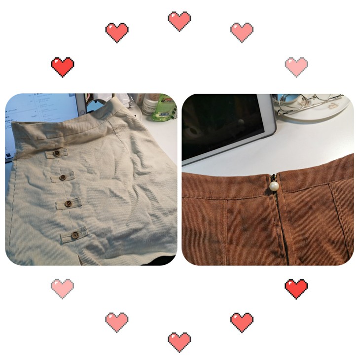 a字半身短裙M(棕色的可送L)