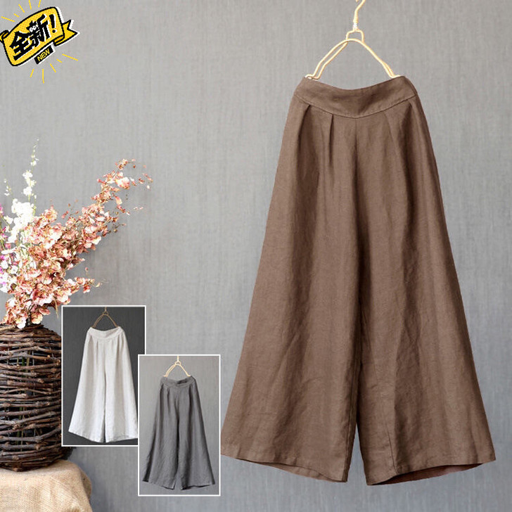 【80-200斤】100%棉夏季新款阔腿裤...
