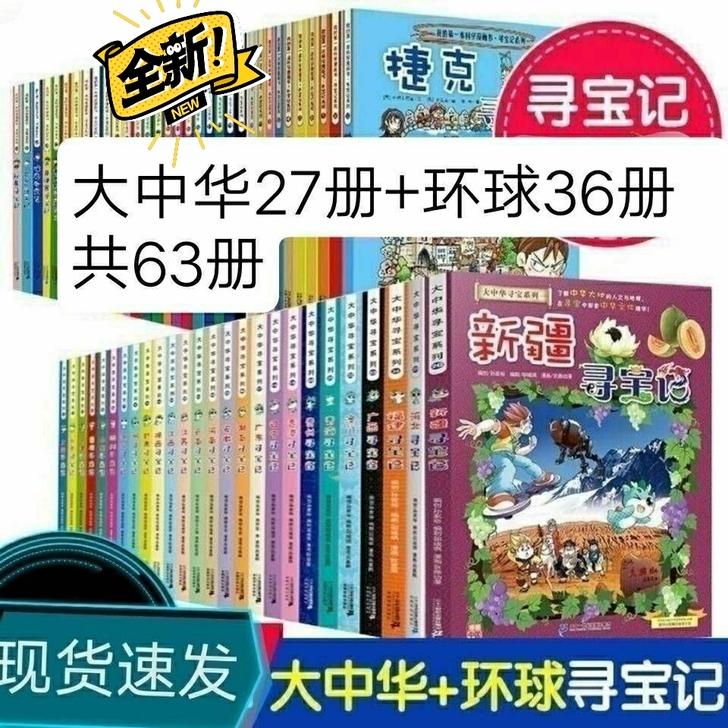 寻宝记系列全套63册大中华寻宝记27册+环...