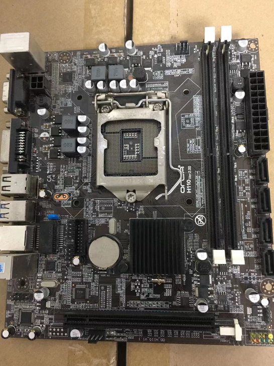 昂达h110c主板1151CPU实拍图片，...