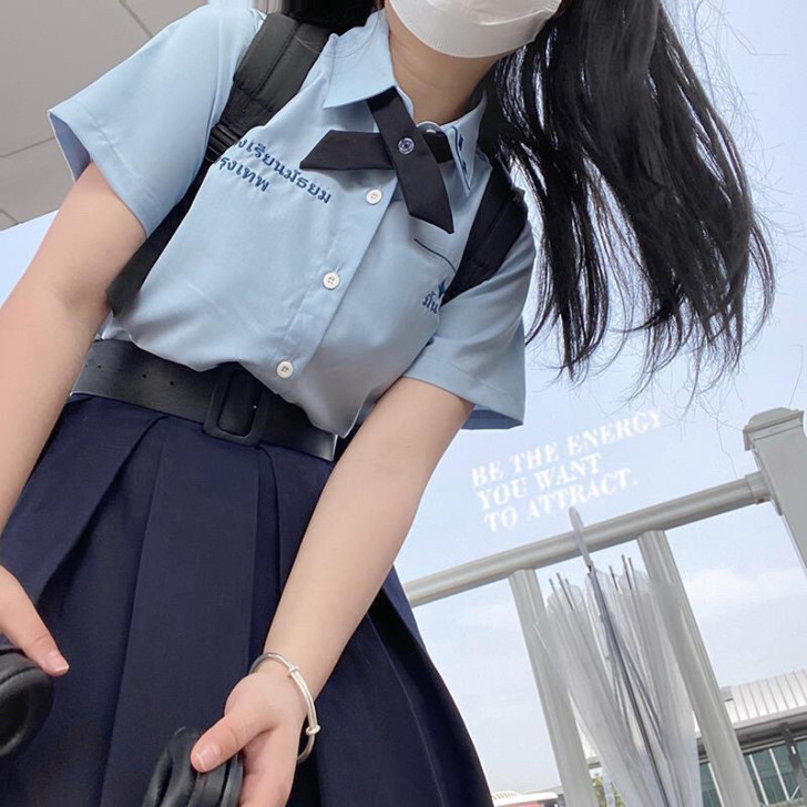 【全新包邮】衬衫原创刺绣百搭日系甜美夏季短...
