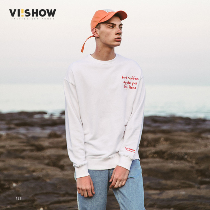 VIISHOW春装新款情侣款卫衣男over...