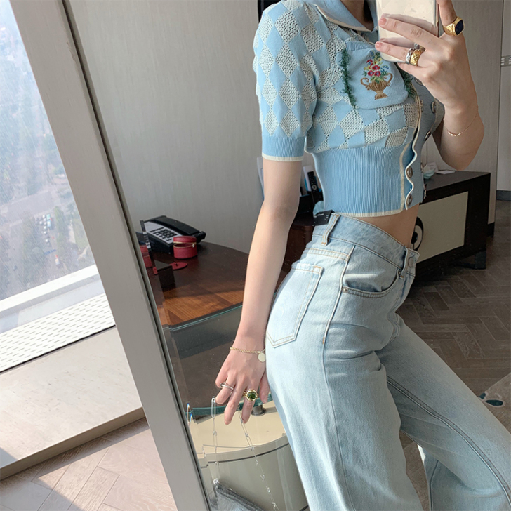 秒杀款别上架 牛仔裤女2020夏季新款浅蓝...