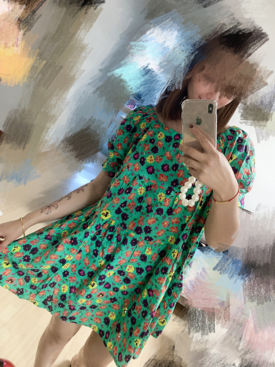 小碎花连衣裙，清新~