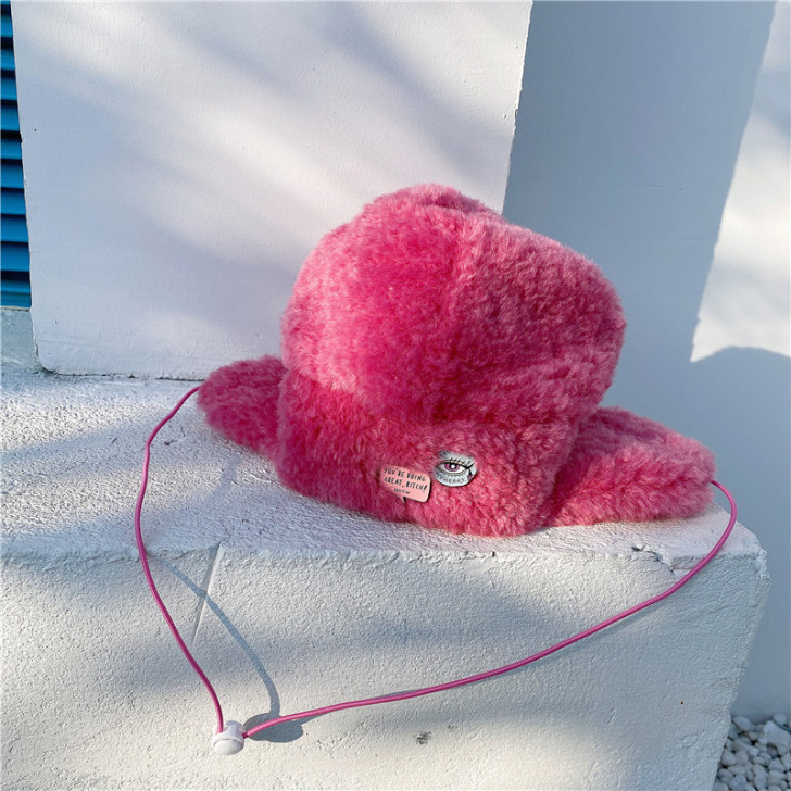 CREAMPP 秋冬韩版潮款羊毛卷休闲卡通...