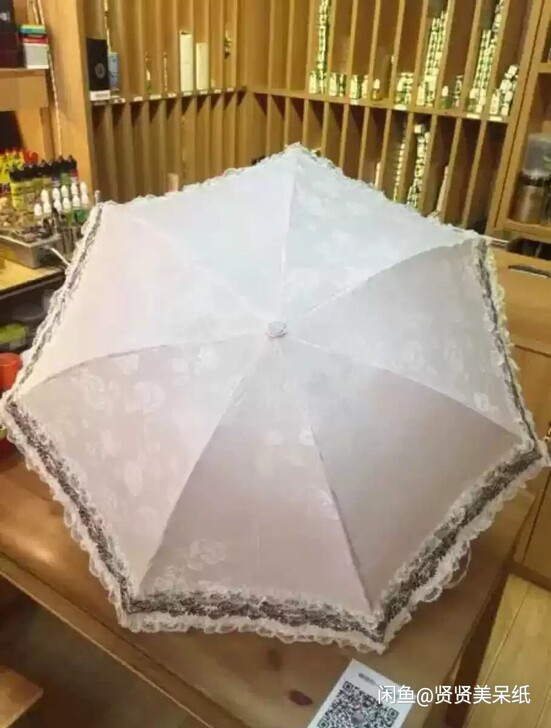 防晒伞蕾丝提花布非常厚的伞布，天堂伞的骨架...