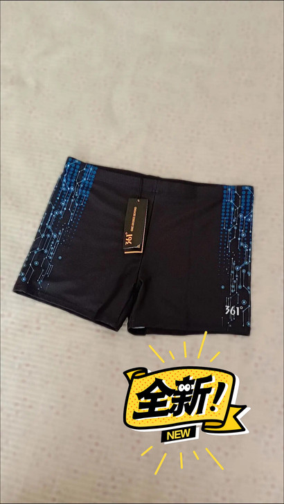 超值361度全新正品泳裤平角裤男士游泳短裤...