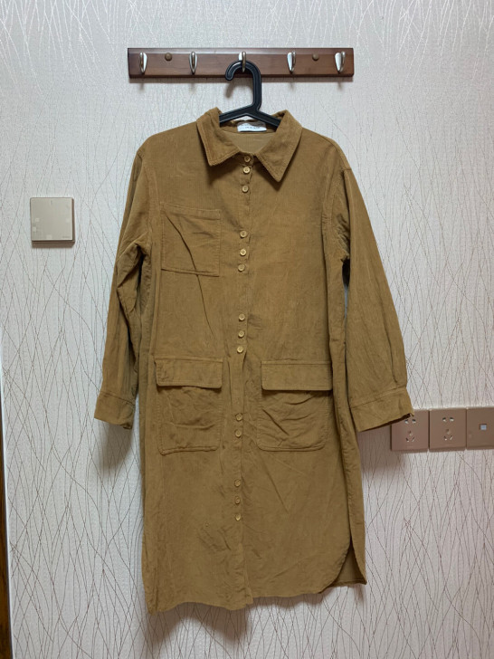黄色长款衬衫均码