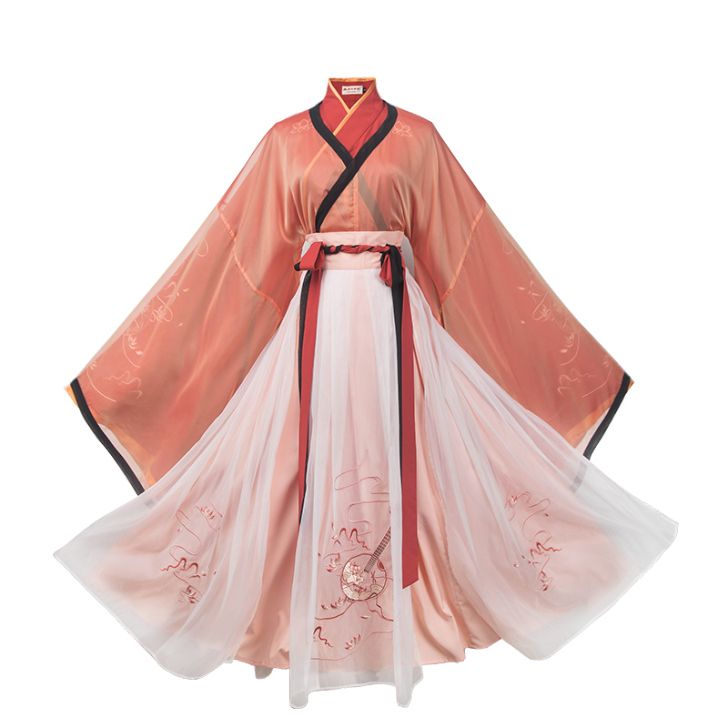 汉尚华莲如音姬传统汉服女装交领齐腰襦裙日常...