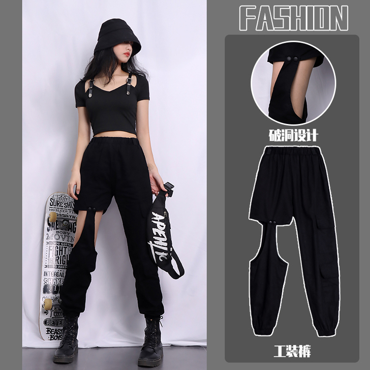 休闲裤 爵士舞必备裤子 又飒又酷！拽妹赶紧入