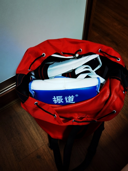 振道跆拳道买的全套护具，当时买的原价700...