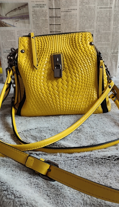 编织格斜挎包包手拎包