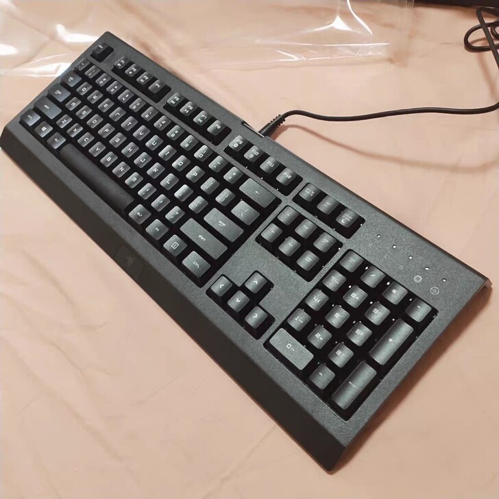 雷蛇萨诺狼蛛电竞游戏键盘台式机键盘笔记本键...