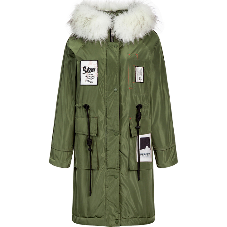 【1212价】明星同款大毛领羽绒服女式20...