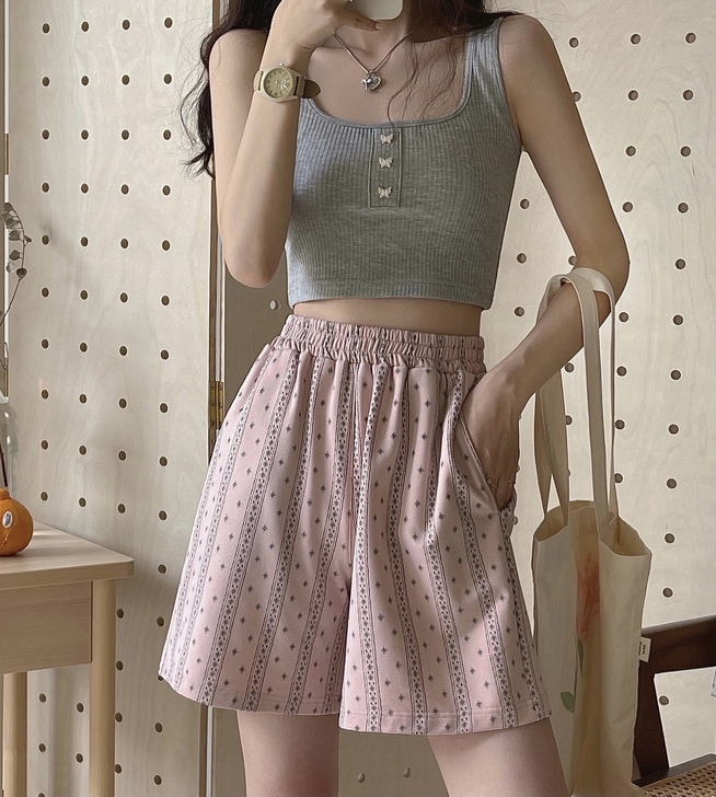 jmwomen 高腰休闲裤女夏季薄款韩版宽...