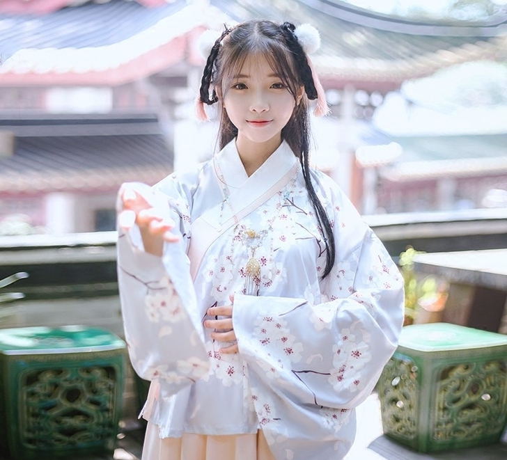 汉尚华莲 早期 梨花袄裙 汉服