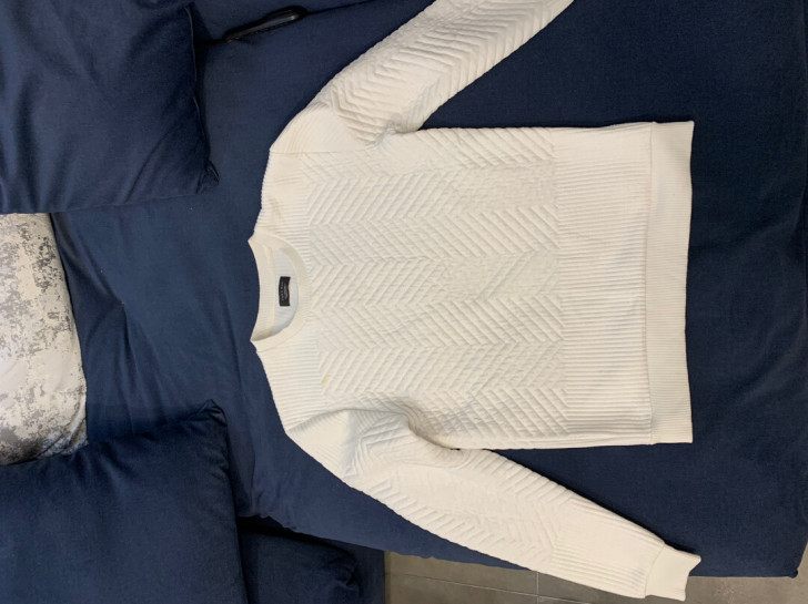 出售闲置ZARA男士修身卫衣一件,腾柜子给...