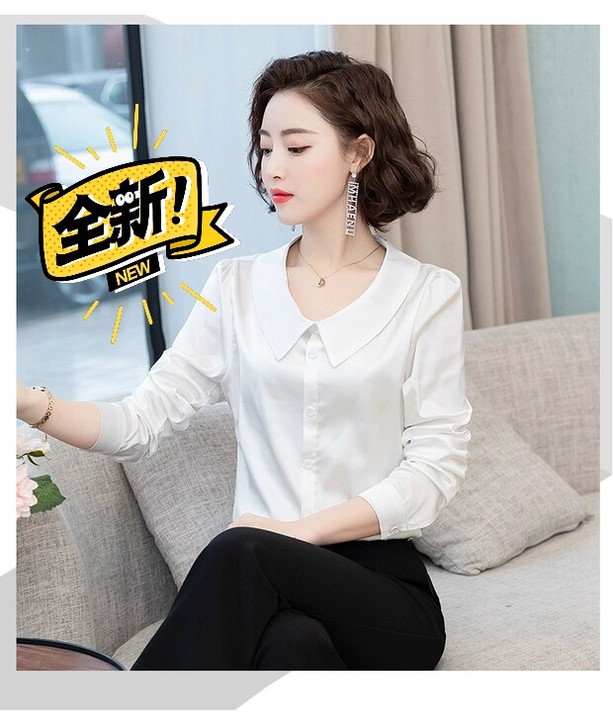 全新包邮 黄色真丝中式衬衫女加厚重磅桑蚕丝...