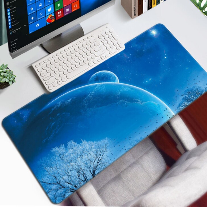 1件也包邮！办公快捷键超大鼠标垫电脑桌垫加...