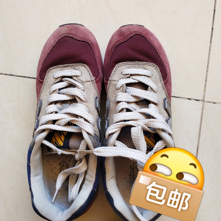 新百伦女鞋 红蓝配色 38码