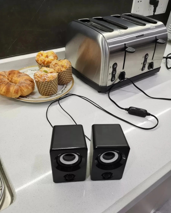 15元包邮电脑小音箱两个，店铺经营不善，清...