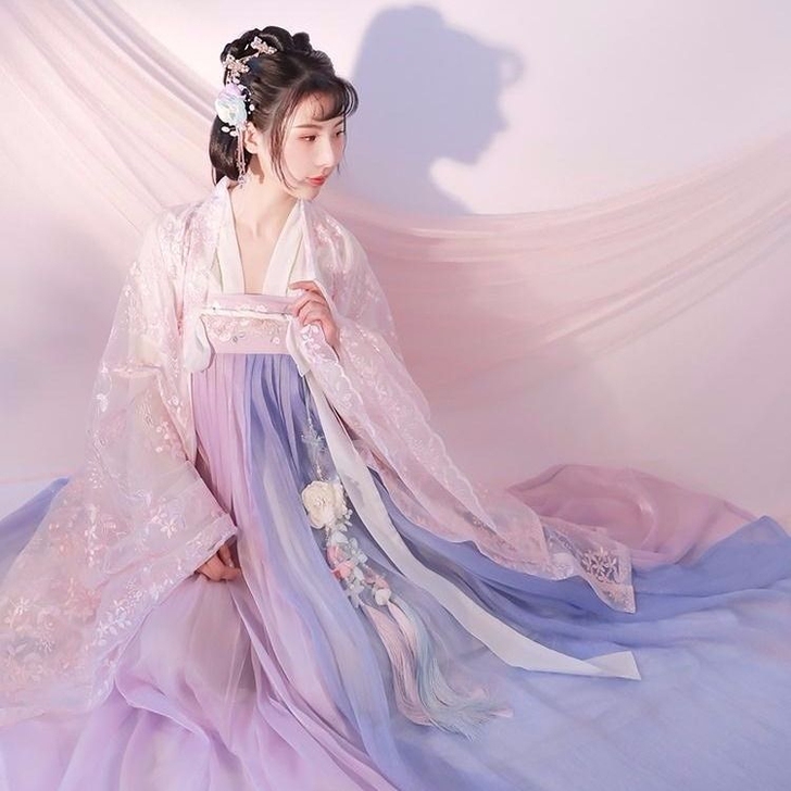 齐胸套装春夏中国风改良女学生古装女生雪纺汉服