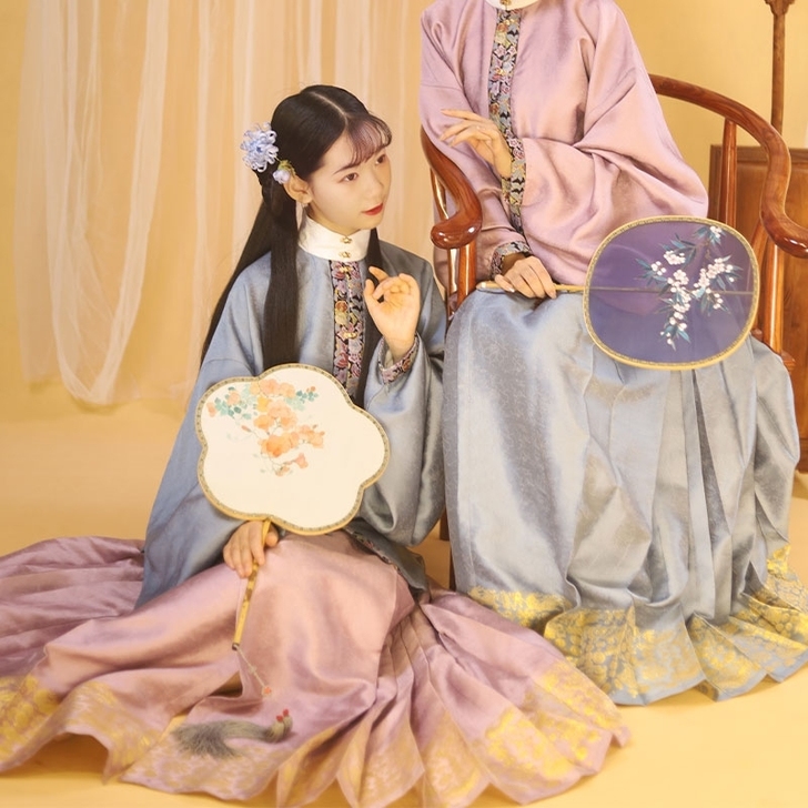 【花笺溪】璎珞八宝兔明制汉服秋冬白菜马面立...