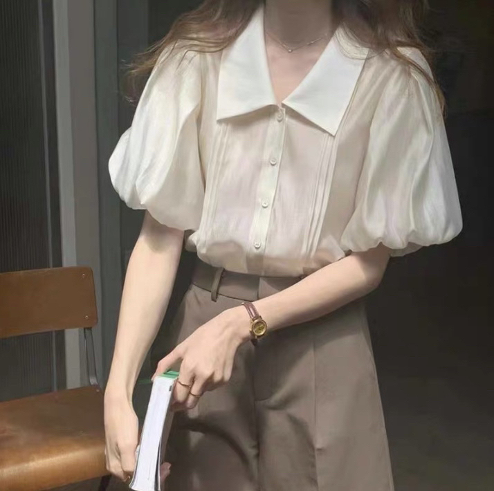 上衣2021新款夏季小个子搭配显高盐系网红...