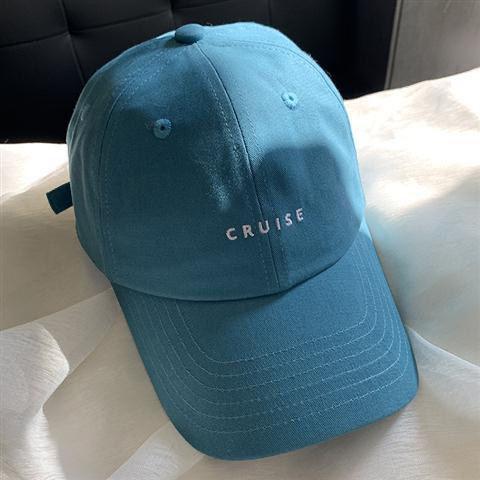 韩版潮简约小字母鸭舌帽网红百搭软顶棒球帽春...