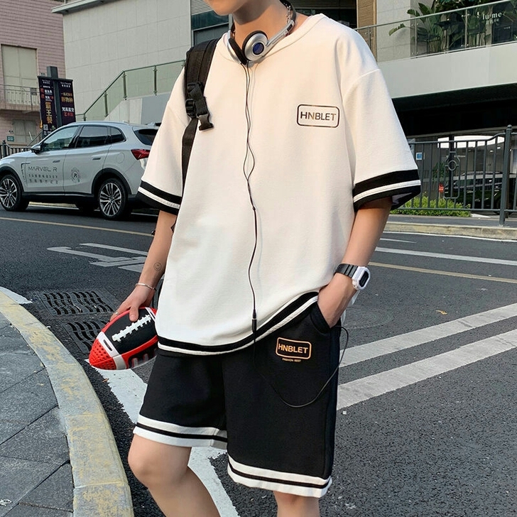 店铺尾货 夏季篮球运动套装男士宽松潮流韩版...