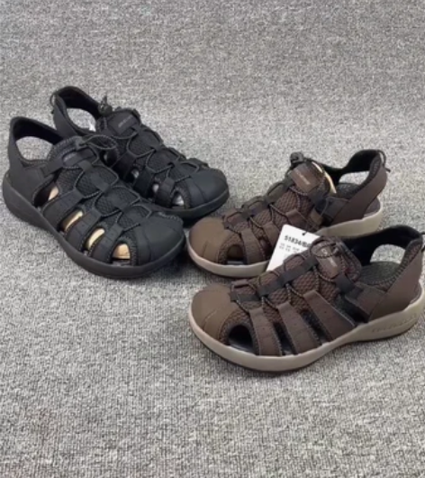 全新 正品斯凯奇 户外男款包头 沙滩凉鞋 ...