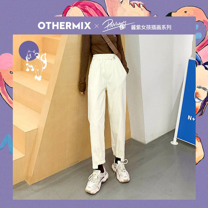 OtherMix联名IP束脚加绒裤子夏装季...