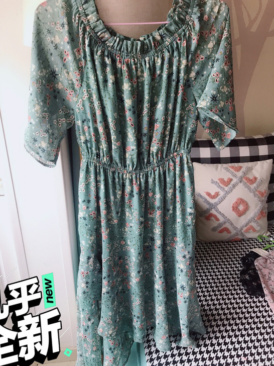 品牌邻家女孩碎花连衣裙，仅穿过一两次，衣服...