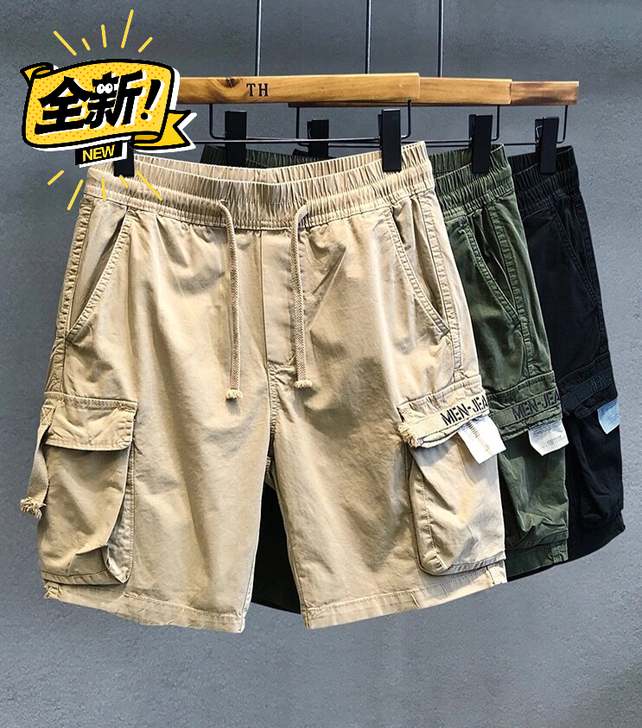 全新  夏季短裤男韩版潮流男士工装短裤日系...