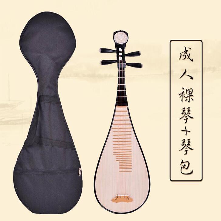 硬木骨花琵琶乐器初学者练习成人儿童入门弹拨...