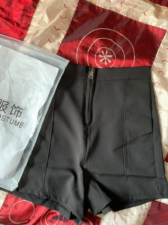 高腰微弹短裤热裤