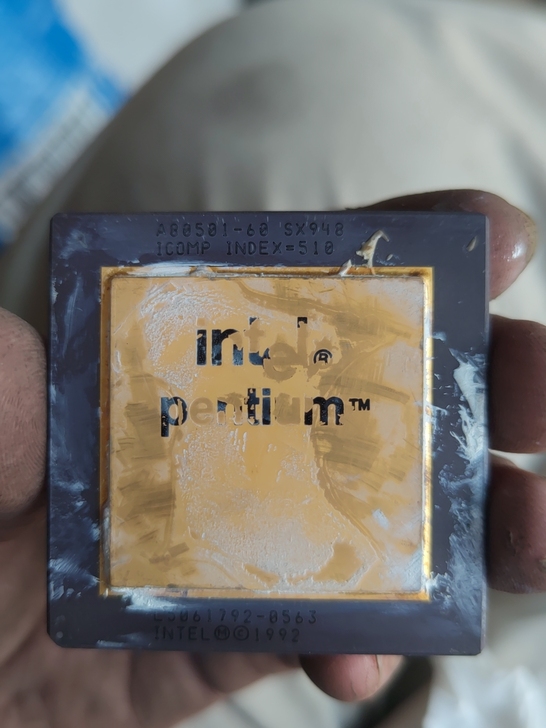 古董CPU#金顶CPU#奔腾60CPU#大...