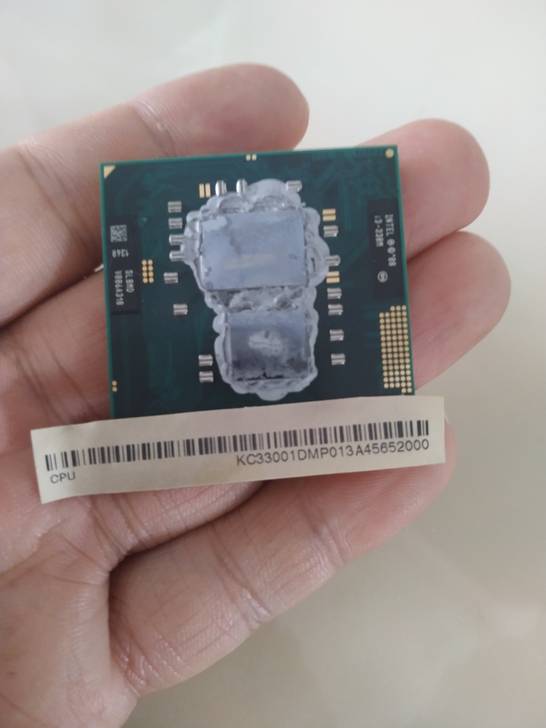 笔记本cpu，i3-330m，从自己电脑拆...