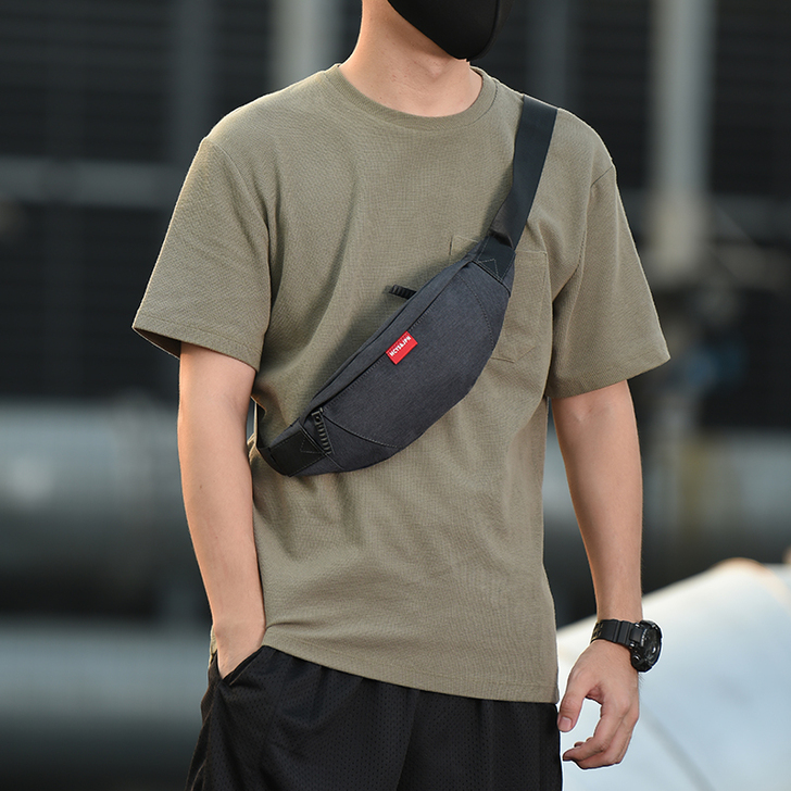 手机腰包多功能潮牌单肩小型运动挎包胸包背包...