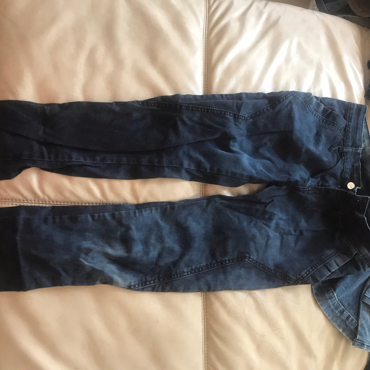 牛仔裤女裤休闲裤 有点掉色颜色不均匀，付个...